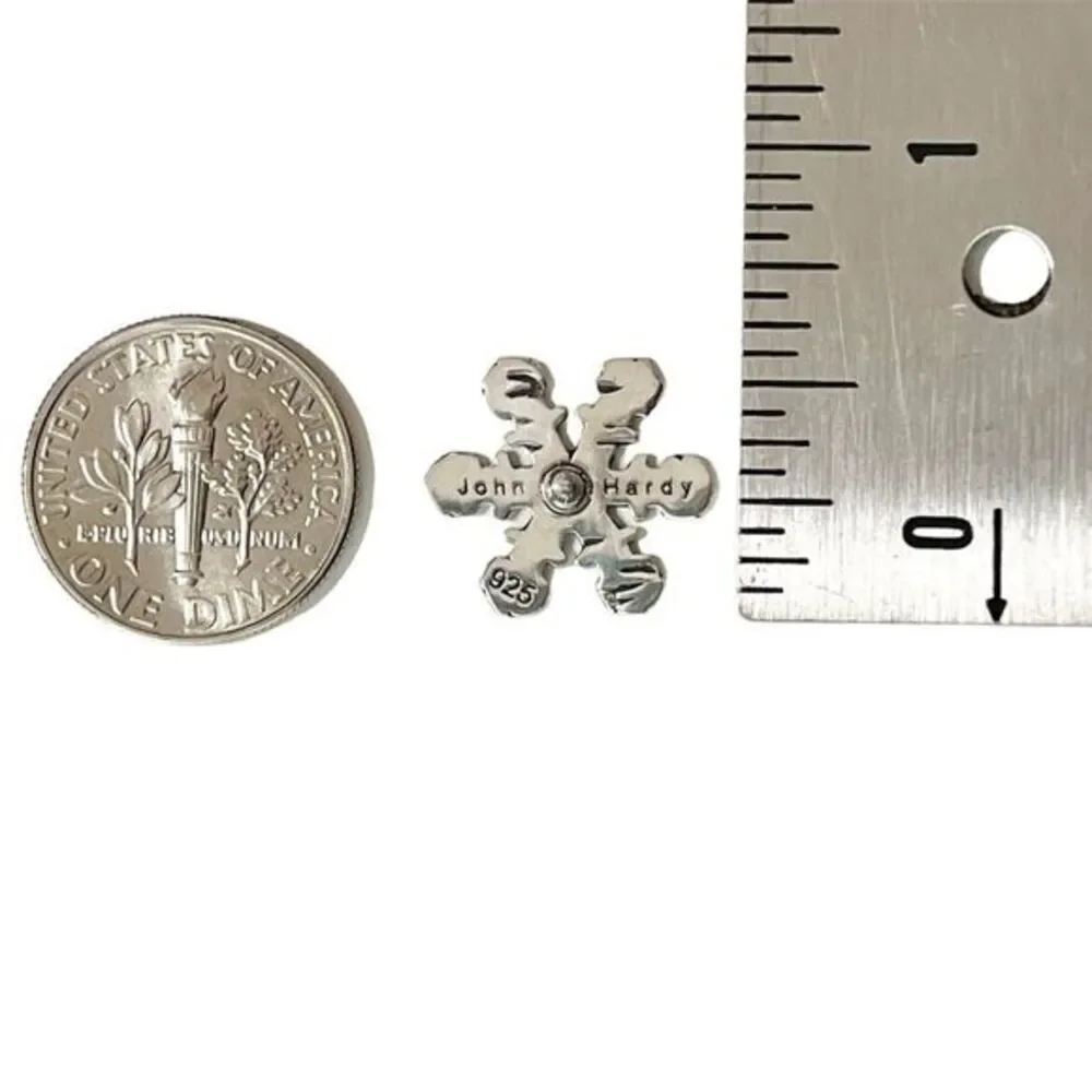 John‎ Hardy Sterling Silver Snowflake Tie Tack Lapel Pin